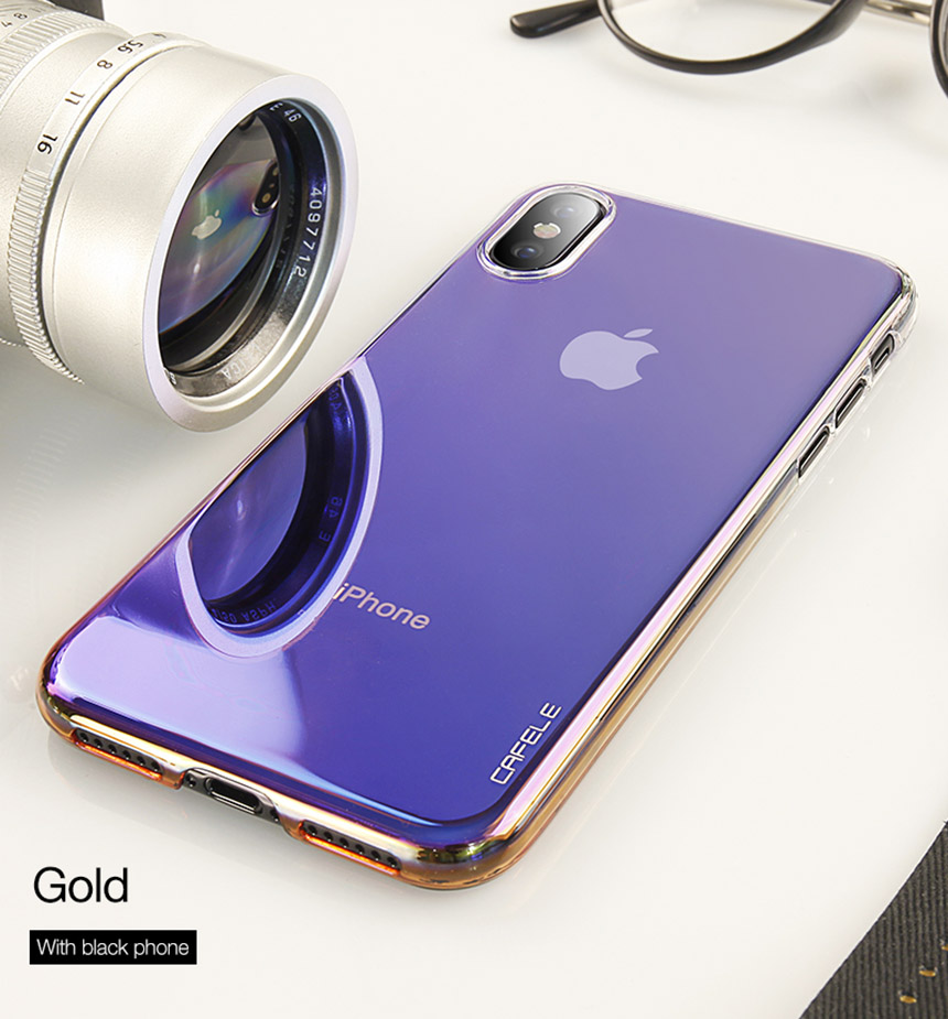 CAFELE Genuine Gradient iPhone C Case cute cute se