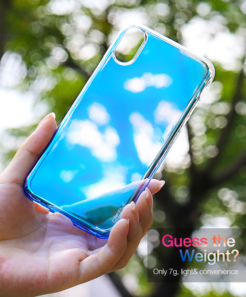 CAFELE Genuine Gradient iPhone C Case cute cute se