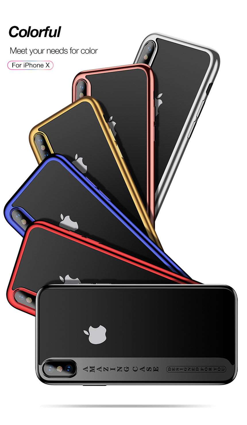 CAFELE Genuine AMAZING Full Cover Clear iPhone Cas