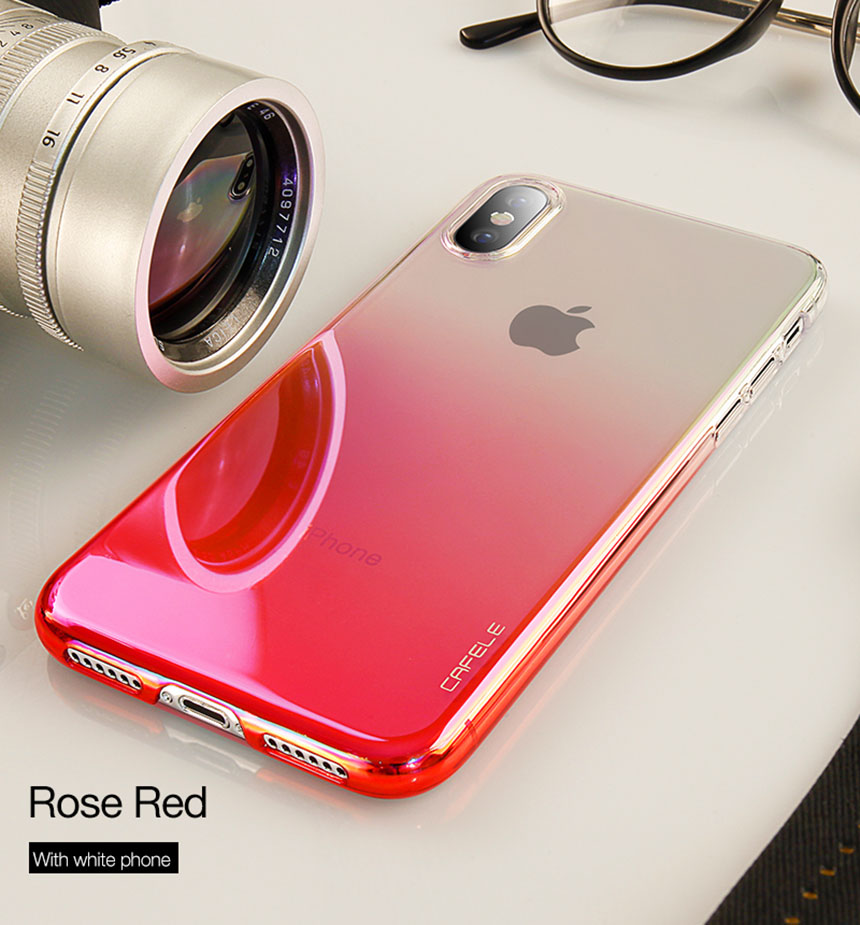 CAFELE Genuine Gradient iPhone C Case cute cute se